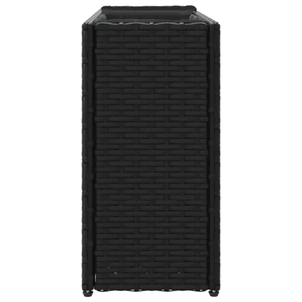 Aia taimekastid riidest sisekottidega, 2 tk, must, 90 x 20 x 40 cm, polürotang – 7