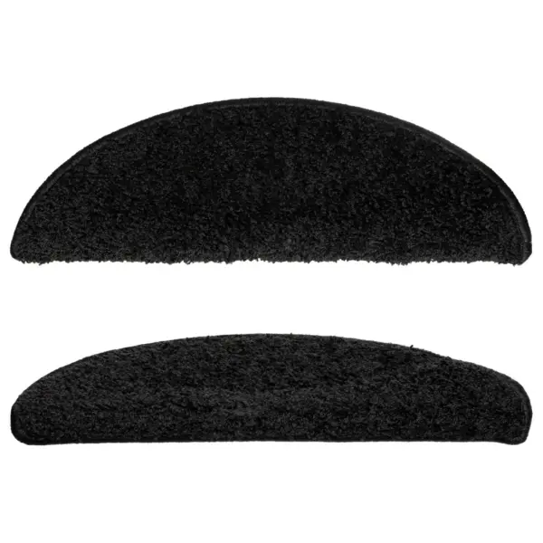 Poolringikujulised mustad trepimatid kahepoolse teibiga, 15 tk, 56 x 17 x 3 cm – 4