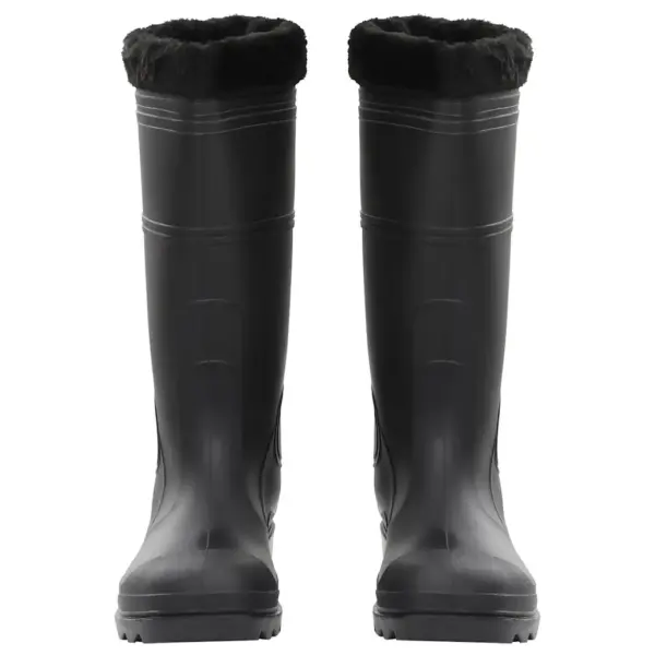 Veekindlad PVC kummikud eemaldatava voodriga, must, suurus 45, kõrgus 40,5 cm – 3