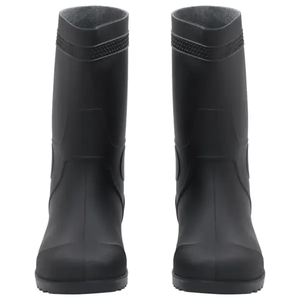 Veekindlad kummikud libisemiskindla tallaga, must PVC, suurus 41, kõrgus 29 cm – 3