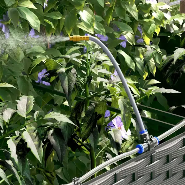 Aia istutuskastid kastmissüsteemiga, 4 tk, must teras, 160 x 40 x 22 cm – 5