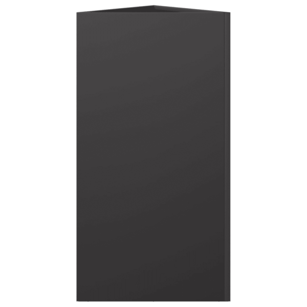 Kolmnurksed aia taimekastid põhjaga, 2 tk, must teras, 40 x 34,5 x 70 cm – 7