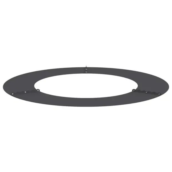 Lamedad dekoratiivsed puurõngad 5 tk, must teras, Ø50/80 cm – 4