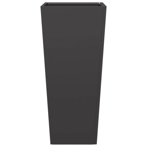 Kõrged terasest taimekastid, 2 tk, must, 35 x 35 x 75 cm põhjaga – 7