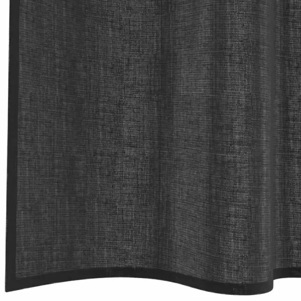 Poolläbipaistvad vardataskuga voile kardinad, must, 2 tk, 140 x 140 cm – 6