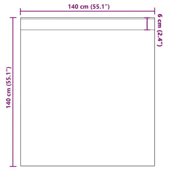 Poolläbipaistvad vardataskuga voile kardinad, must, 2 tk, 140 x 140 cm – 9