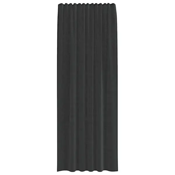 Poolläbipaistvad vardataskuga kardinad 2 tk, must, 140 x 260 cm – 4