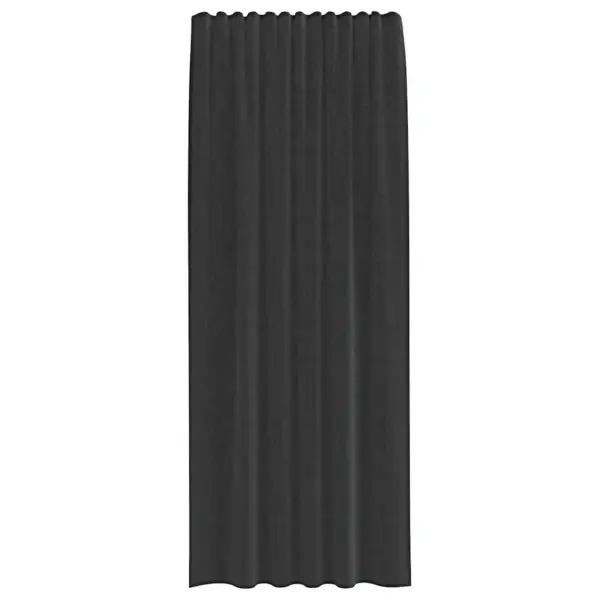 Poolläbipaistvad vardataskuga voile kardinad, 2 tk, must, 140 x 225 cm – 4