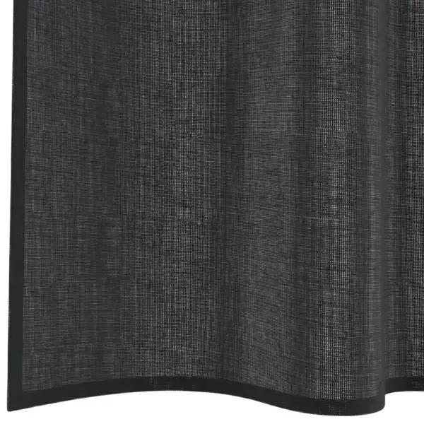 Poolläbipaistvad vardataskuga voile kardinad, 2 tk, must, 140 x 225 cm – 6