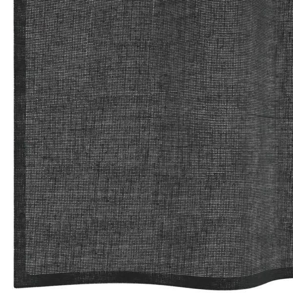 Poolläbipaistvad voile-kardinad rõngastega, must, 2 tk, 140 x 175 cm – 6