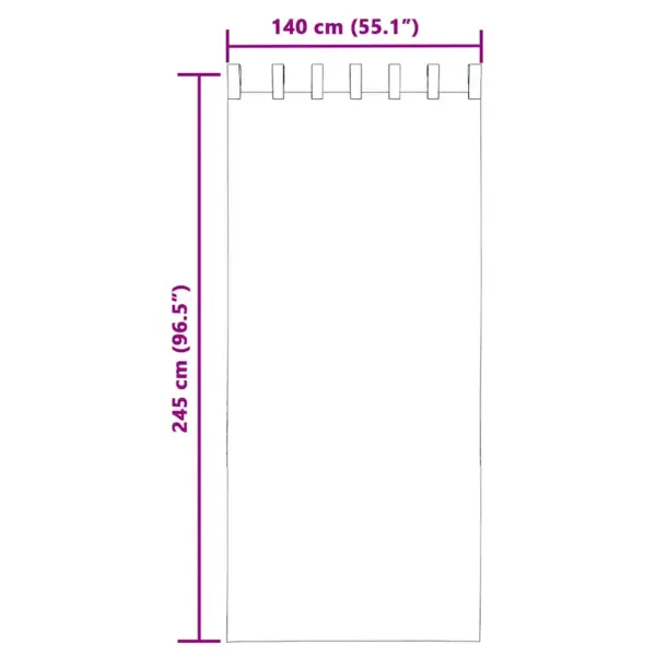 Poolläbipaistvad voile-kardinad vahelehe ülaosaga, must, 2 tk, 140 x 245 cm – 8