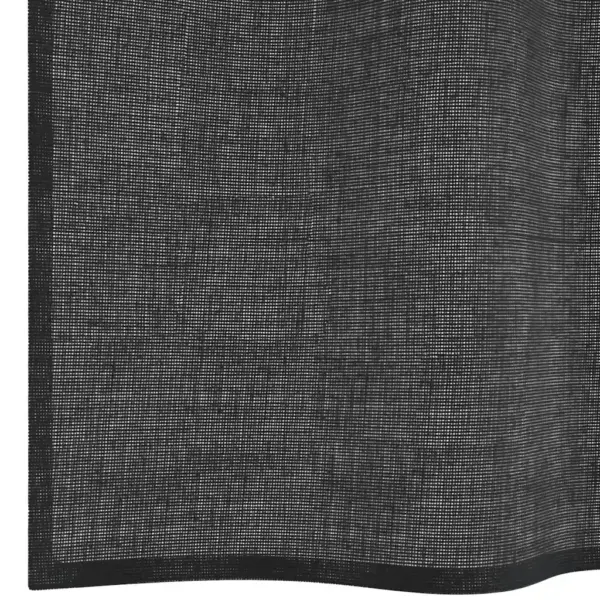 Poolläbipaistvad voile kardinad vahelehega, must, 2 tk, 140 x 225 cm – 6