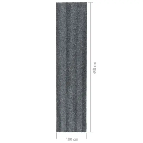 Mustust püüdev põrandamatt libisemisvastase põhjaga, hall, 100 x 450 cm – 7