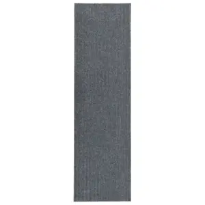 Mustustpüüdev põrandamatt libisemisvastase põhjaga, 100 x 400 cm, hall