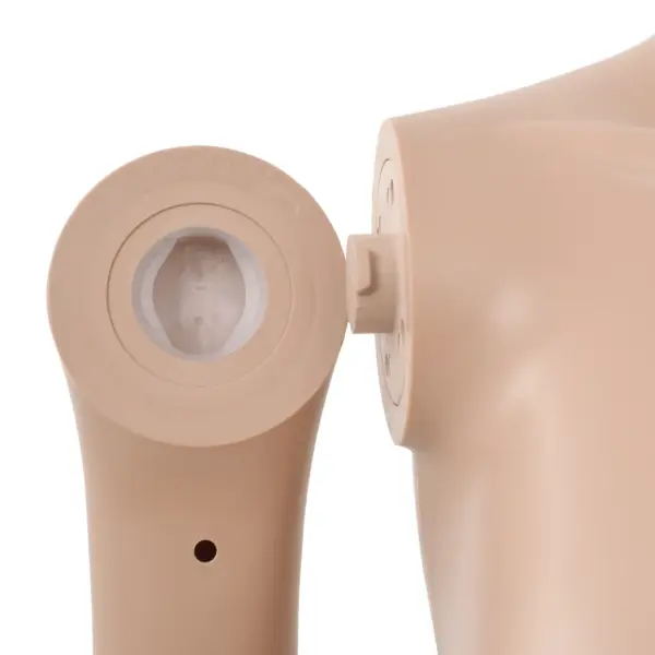 Täispikk naismannekeen klaasist alusel, beež, 180 cm – 9