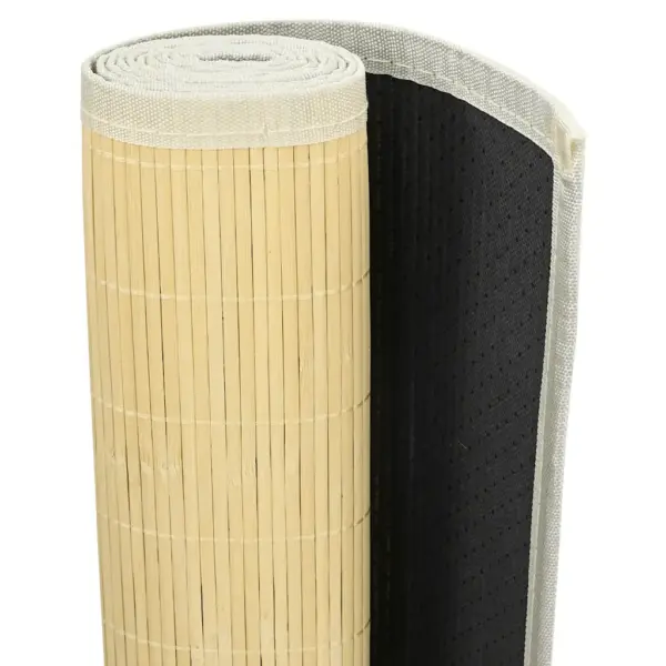Bambusvaip libisemiskindla PVC-tagaküljega, naturaalne, 100 x 160 cm – 4