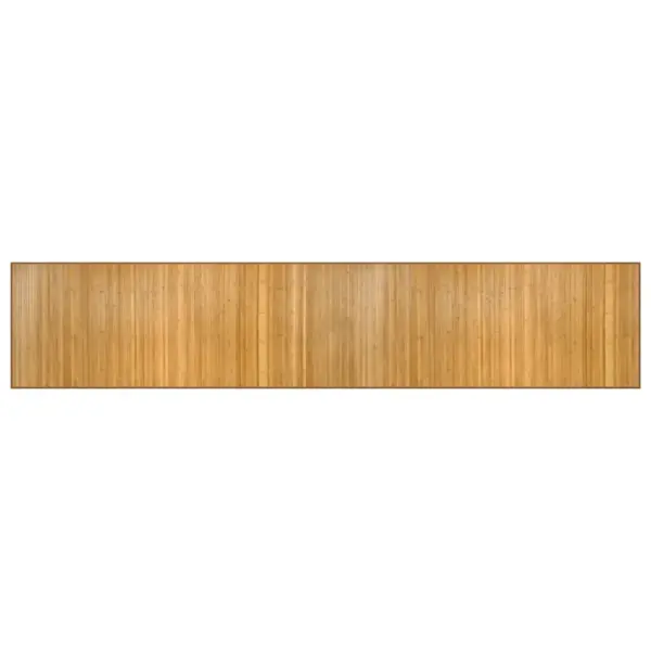 Ristkülikukujuline bambusvaip libisemiskindla tagusega, naturaalne, 80 x 400 cm – 2