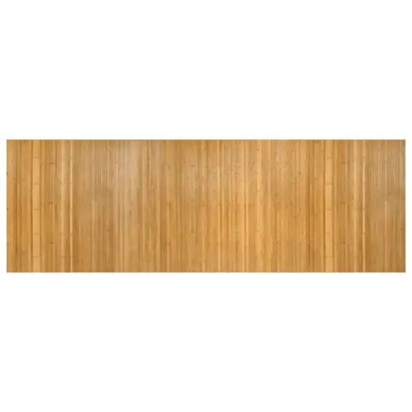 Ristkülikukujuline bambusvaip libisemiskindla tagusega, naturaalne, 100 x 300 cm – 2