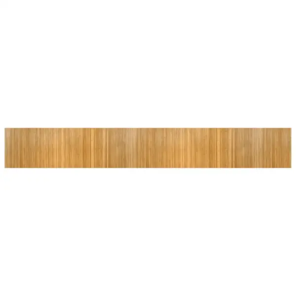 Naturaalne ristkülikukujuline bambusvaip, libisemiskindla tagusega, 70 x 500 cm – 2