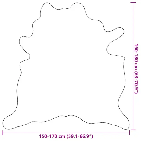 Lehmanahast vaip, must-valge, 150 x 170 cm – 9