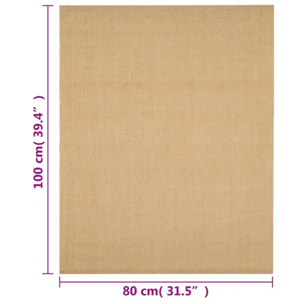 Naturaalne sisalist vaip libisemisvastase alusega, 80 x 100 cm – 7