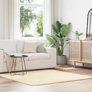 Kõrge narmaga shaggy vaip NAVARRA, kreemjasvalge, 160 x 160 cm