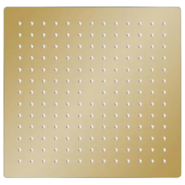 Nelinurkne vihmaduši otsak katlakivivastaste silikoonotsikutega, kuldne roostevaba teras, 25 x 25 cm – 2