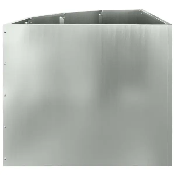 Nurga istutuskast, hõbedane tsingitud teras, 60 x 60 x 50 cm – 6