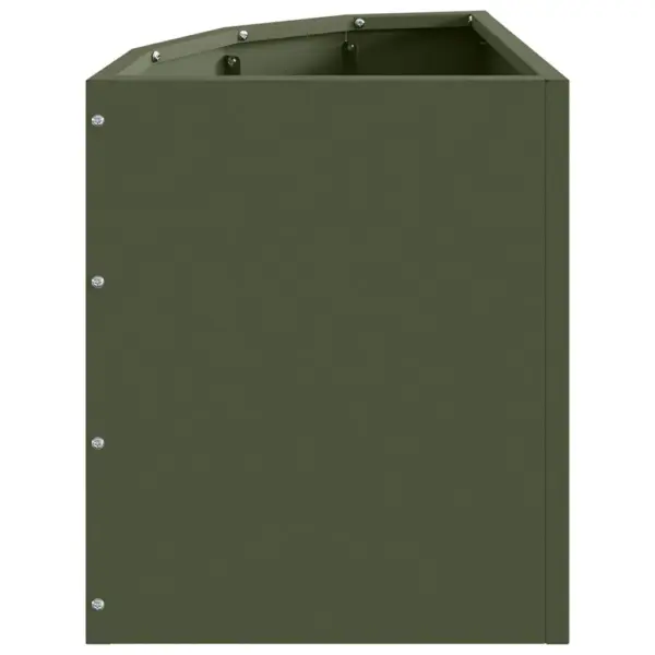 Nurga istutuskast, oliiviroheline teras, 30 x 30 x 35 cm – 6