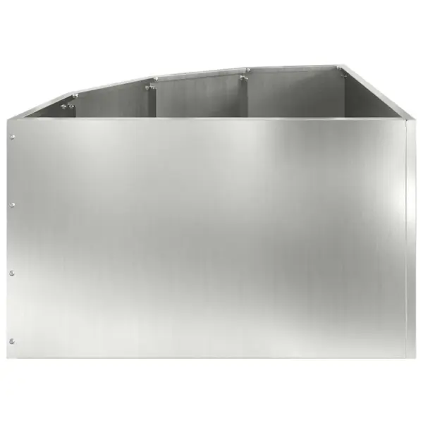 Nurga istutuskast, hõbedane tsingitud teras, 60 x 60 x 35 cm – 6