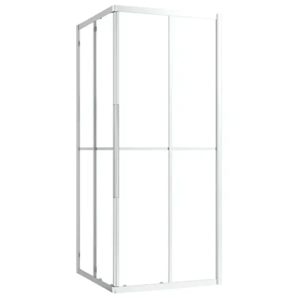 Nurgadušikabiin ESG-turvaklaasist alumiiniumraamiga, läbipaistev, 80 x 80 x 180 cm – 2