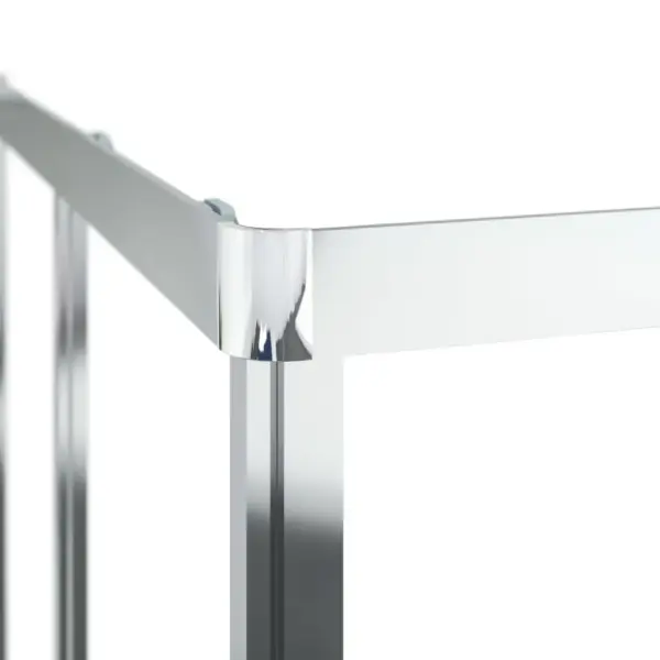 Nurgadušikabiin ESG-turvaklaasist alumiiniumraamiga, läbipaistev, 80 x 80 x 180 cm – 8