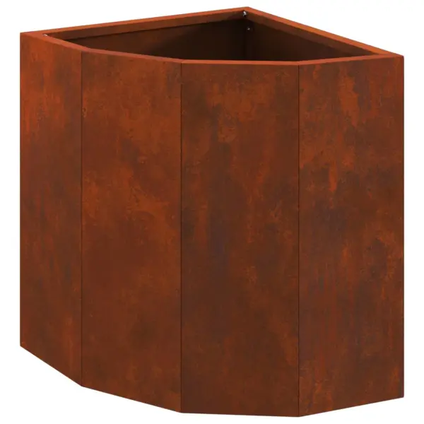 Nurgataimekast roostevärvi kulunud terasest, 30 x 30 x 35 cm - 2