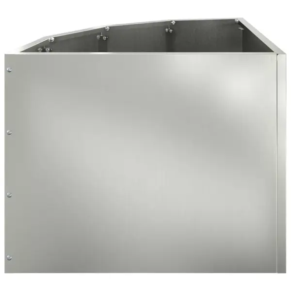 Nurkne aiakast tsingitud terasest, hõbedane, 45 x 45 x 35 cm – 6