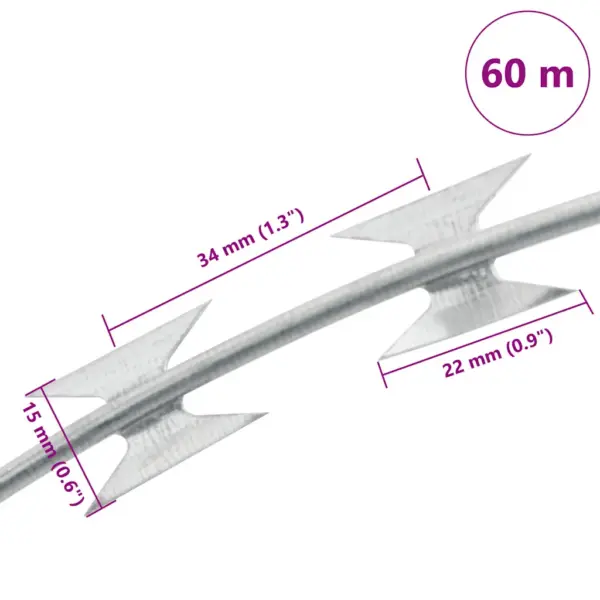 BTO-22 turvaokastraat tsingitud terasest, 60 m rull – 5