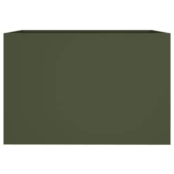 Oliiviroheline aia taimekast külmvaltsitud terasest, 62 x 40 x 39 cm – 5