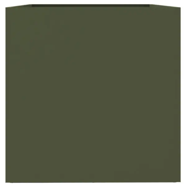 Oliiviroheline aia taimekast külmvaltsitud terasest, 62 x 40 x 39 cm – 6