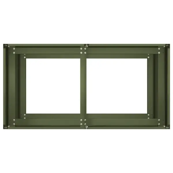 Oliiviroheline taimekast avatud põhjaga, külmvaltsitud teras, 80 x 40 x 80 cm – 5