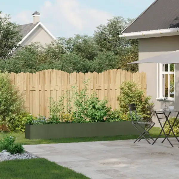 Oliiviroheline taimekast avatud põhjaga, külmvaltsitud terasest, 280 x 40 x 40 cm – 3