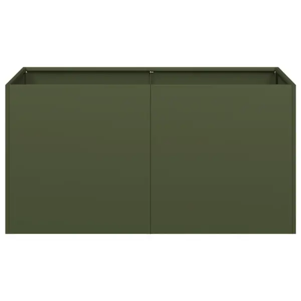 Taimekast oliiviroheline külmvaltsitud teras 80 x 40 x 40 cm – 4