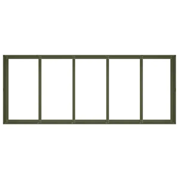 Aia taimekast avatud põhjaga, oliiviroheline, külmvaltsitud teras, 200 x 80 x 40 cm – 5