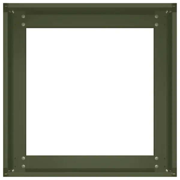 Aia taimekast avatud põhjaga, oliiviroheline külmvaltsitud teras, 40 x 40 x 30 cm – 5