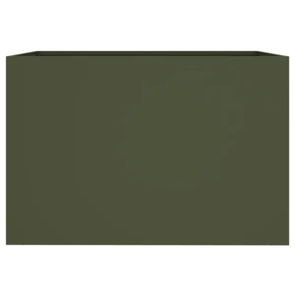 Oliiviroheline aia taimekast külmvaltsitud terasest, 62 x 47 x 46 cm – 5