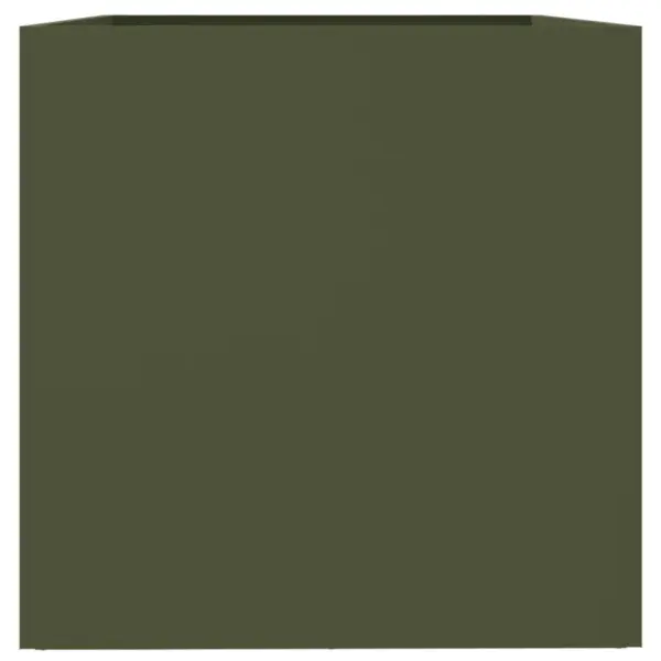 Oliiviroheline aia taimekast külmvaltsitud terasest, 62 x 47 x 46 cm – 6