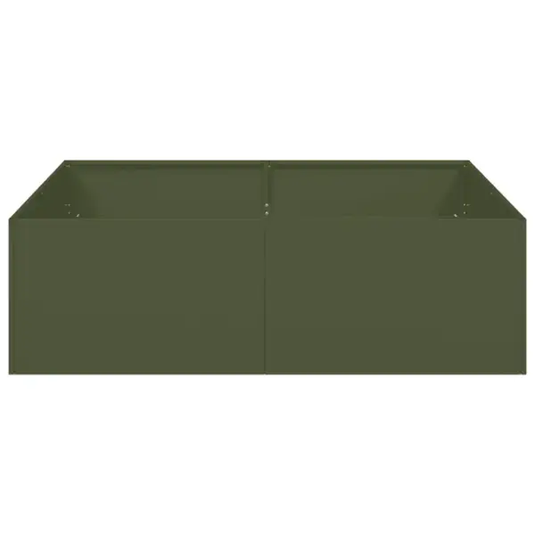 Oliiviroheline terasest aiataimekast avatud põhjaga, 100 x 100 x 30 cm – 4