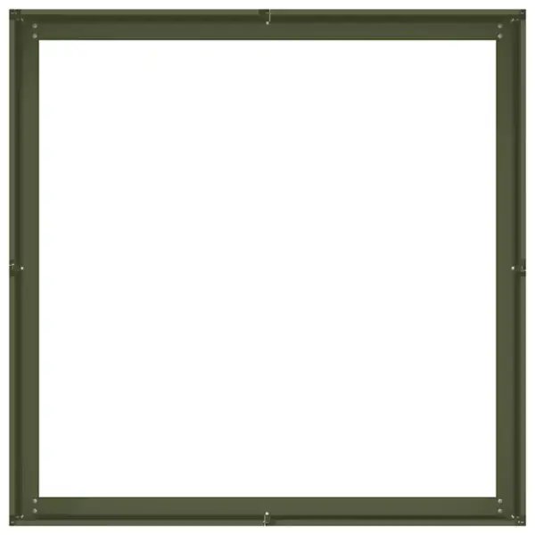 Oliiviroheline terasest aiataimekast avatud põhjaga, 100 x 100 x 30 cm – 5