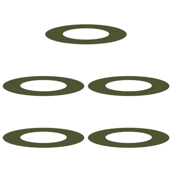 Lame terasest puu rõngas, 5 tk, oliiviroheline, Ø40/70 cm – 2