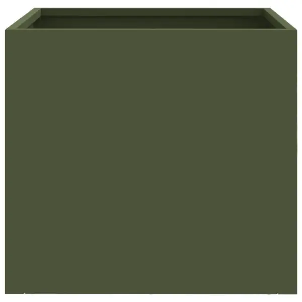 Aia taimekastid 2 tk, oliiviroheline külmvaltsitud teras, 32 x 30 x 29 cm – 5