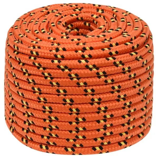 Polüpropüleenist paadiköis, oranž, punutud, 14 mm, 250 m – 2