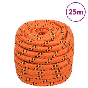 Polüpropüleenist paadiköis, oranž, 20 mm, 25 m, tõmbetugevus 2400 kg
